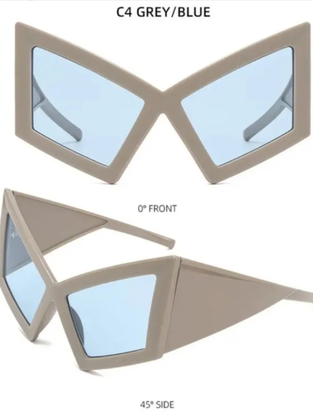 Bold Multicolored Geometric Sunglasses - Women Accessories